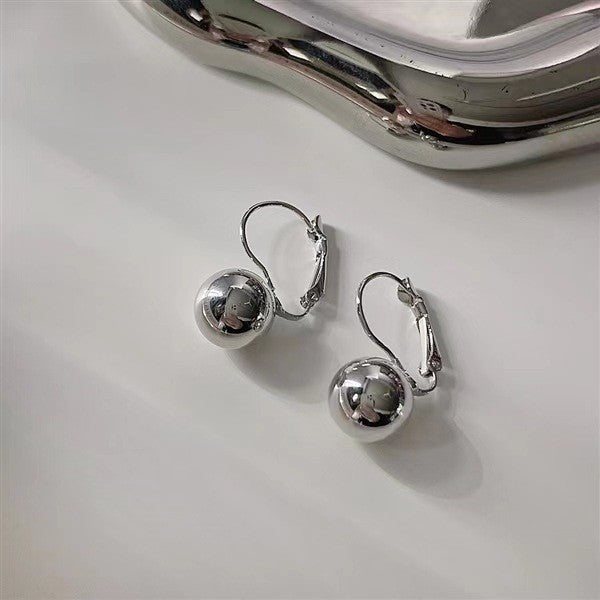 1 Pair Retro Ball Plating Alloy Earrings