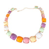 Elegant Glam Square Resin Alloy Wholesale Necklace