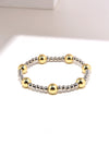 Retro Classic Style Round Copper Beaded Handmade Plating Gold Plated Bracelets