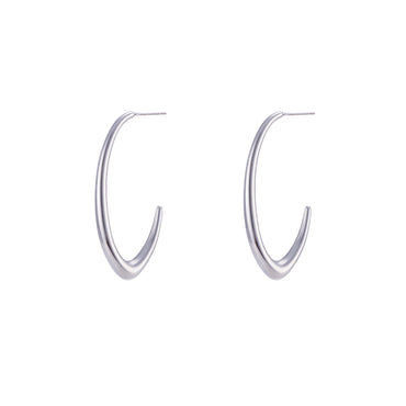 Simple Style Solid Color Stainless Steel Plating 18k Gold Plated Women's Ear Studs