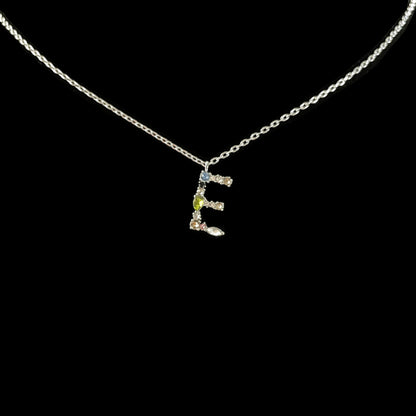 Simple Style Letter Copper Zircon Pendant Necklace In Bulk