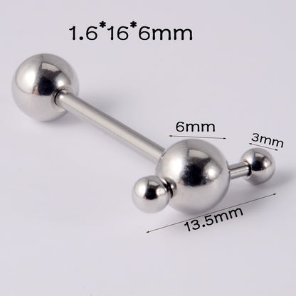 Simple Style Geometric Stainless Steel Plating Tongue Nail