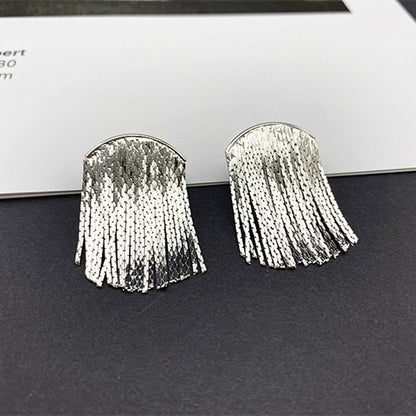 Modern Style Solid Color Metal Patchwork Women's Drop Earrings