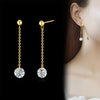 1 Pair Ins Style Modern Style Round Stainless Steel Copper Plating Inlay Artificial Pearls 18k Gold Plated Earrings