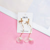 1 Pair Fashion Flower Alloy Plating Artificial Pearls Women's Drop Earrings