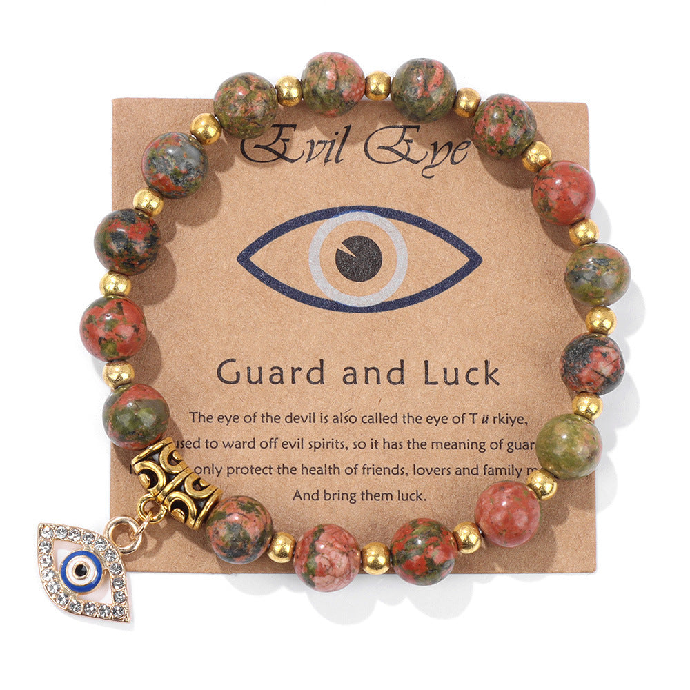 Retro Ethnic Style Devil's Eye Stone Wholesale Bracelets