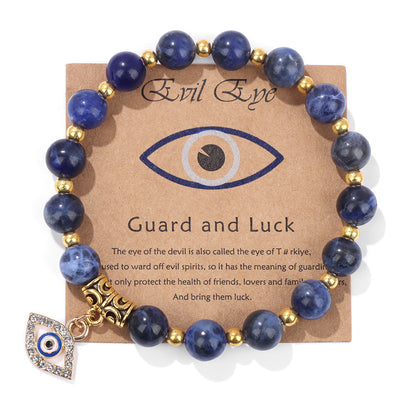 Retro Ethnic Style Devil's Eye Stone Wholesale Bracelets