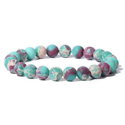 Retro Geometric Natural Stone Beaded Bracelets