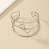 Ins Style Artistic Infinity Lines Alloy Wholesale Bangle