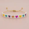 Retro Heart Shape Seed Bead Wholesale Wristband