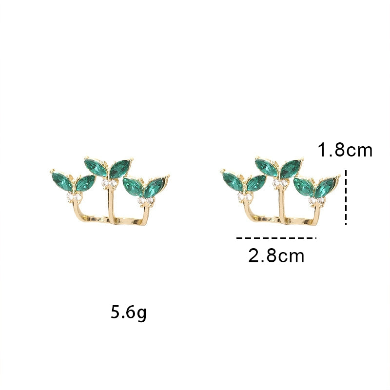 Sweet Butterfly Alloy Inlay Rhinestones Women's Ear Studs