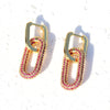 1 Pair Simple Style Geometric Plating Inlay Copper Zircon 18k Gold Plated Ear Studs