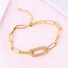 Simple Style Solid Color Copper Inlay Zircon Women's Bracelets Necklace