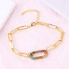 Simple Style Solid Color Copper Inlay Zircon Women's Bracelets Necklace