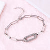 Simple Style Solid Color Copper Inlay Zircon Women's Bracelets Necklace