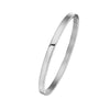 Simple Style Circle Titanium Steel Plating Bangle