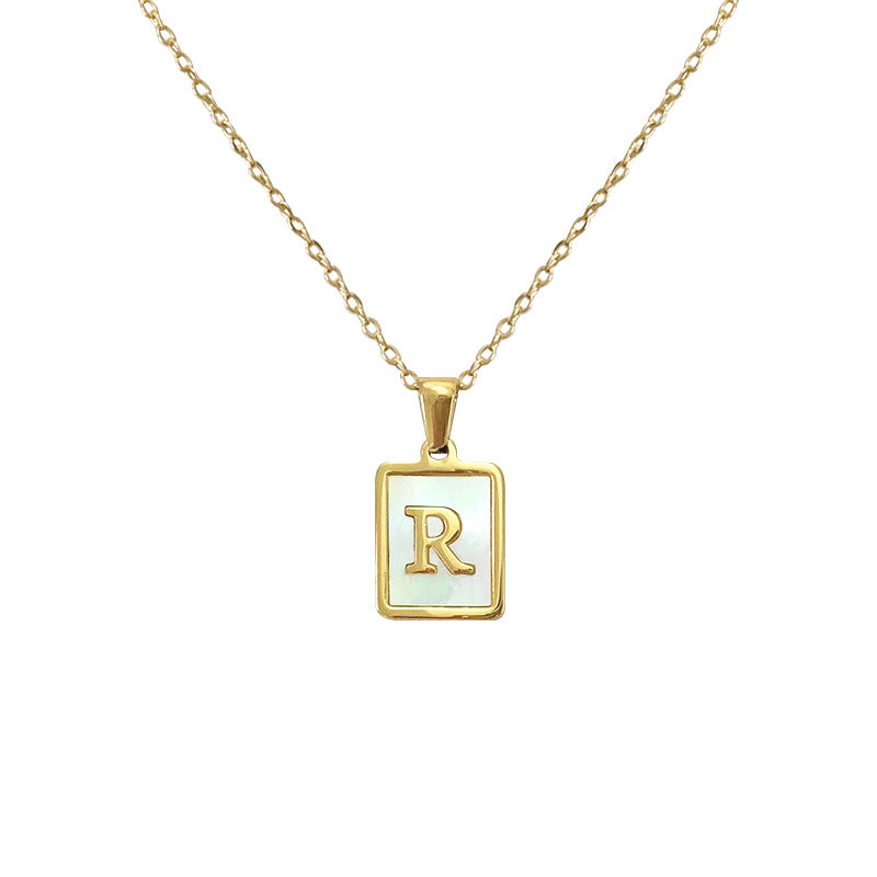 Casual Letter Titanium Steel Metal Pendant Necklace