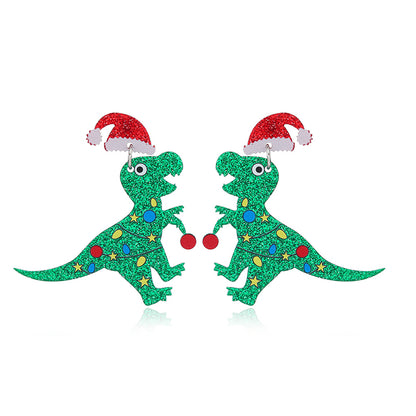 Cute Dinosaur Arylic Women's Drop Earrings