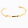 Casual Simple Style Letter Stainless Steel Cuff Bracelets