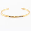 Casual Simple Style Letter Stainless Steel Cuff Bracelets