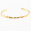 Casual Simple Style Letter Stainless Steel Cuff Bracelets