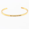 Casual Simple Style Letter Stainless Steel Cuff Bracelets