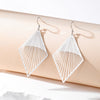 Simple Style Rhombus Alloy Hollow Out Women'S Drop Earrings