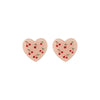 Cartoon Style Sweet Fruit Heart Shape Imitation Pearl Alloy Enamel Inlay Rhinestones Women's Earrings 1 Pair