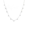 Elegant Simple Style Round Water Droplets Sterling Silver Inlay Zircon Necklace