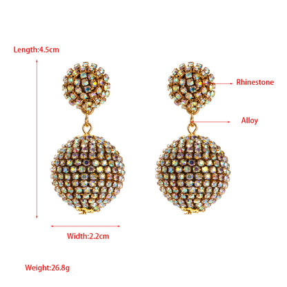 Elegant Baroque Style Leaves Alloy Plating Inlay Resin Rhinestones Pearl Gold Plated Women's Drop Earrings