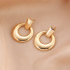 1 Pair Vintage Style Round Copper Plating Gold Plated Silver Plated Drop Earrings