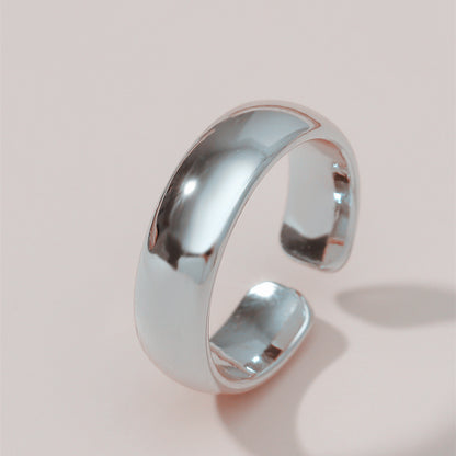 Simple Style Circle Alloy Plating Women's Open Ring