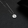 Simple Style Letter Sterling Silver Inlay Zircon Pendant Necklace