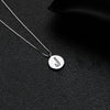 Simple Style Letter Sterling Silver Inlay Zircon Pendant Necklace