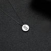 Simple Style Letter Sterling Silver Inlay Zircon Pendant Necklace