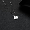 Simple Style Letter Sterling Silver Inlay Zircon Pendant Necklace