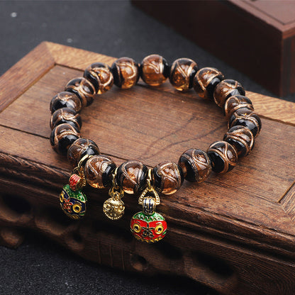 Chinoiserie Geometric Glass Beaded Unisex Bracelets