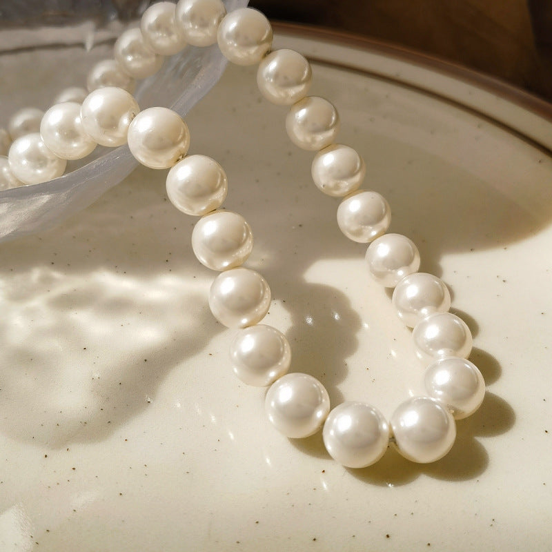 Wholesale Jewelry Elegant Streetwear Round Imitation Pearl Necklace