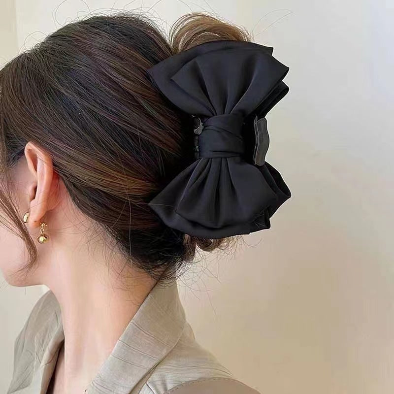 Classic Style Bow Knot Cloth Hair Claws