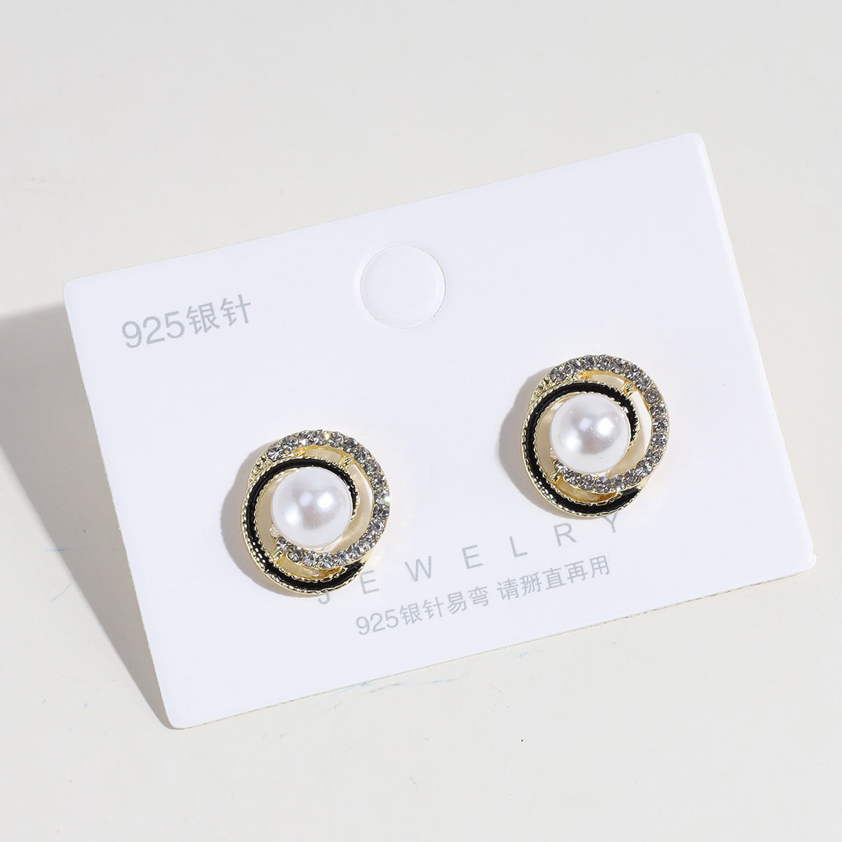 1 Pair Lady Round Square Butterfly Plating Inlay Alloy Artificial Gemstones Ear Studs