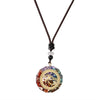 Wholesale Jewelry Casual Ethnic Style Tree Stainless Steel Resin Pendant Necklace Long Necklace