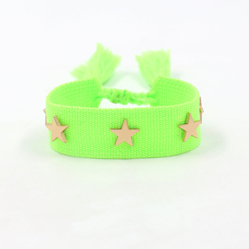 Ethnic Style Streetwear Star Polyester Unisex Bracelets