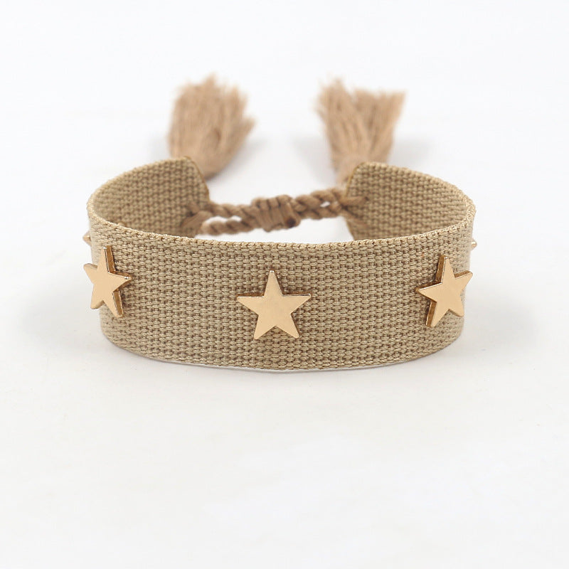 Ethnic Style Streetwear Star Polyester Unisex Bracelets