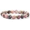 Retro Lock Natural Stone Beaded Bracelets