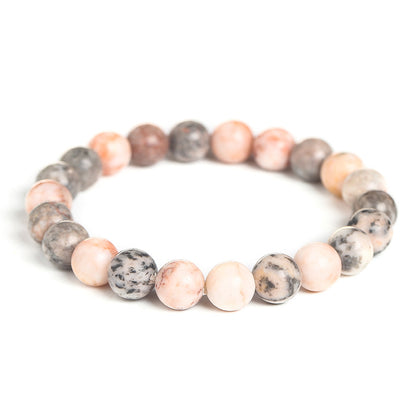 Retro Lock Natural Stone Beaded Bracelets