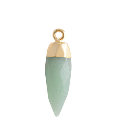 Simple Style Classic Style Water Droplets Natural Stone Plating Pendants