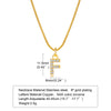 Ins Style Simple Style Letter Stainless Steel Plating Inlay Zircon 18k Gold Plated Necklace Pendant