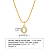 Ins Style Simple Style Letter Stainless Steel Plating Inlay Zircon 18k Gold Plated Necklace Pendant