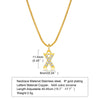 Ins Style Simple Style Letter Stainless Steel Plating Inlay Zircon 18k Gold Plated Necklace Pendant