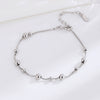 Casual Simple Style Solid Color Sterling Silver Polishing Bracelets